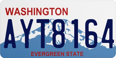 WA license plate AYT8164