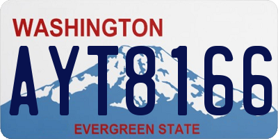 WA license plate AYT8166