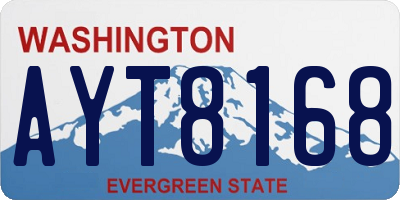 WA license plate AYT8168