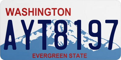 WA license plate AYT8197