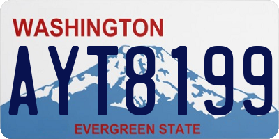 WA license plate AYT8199