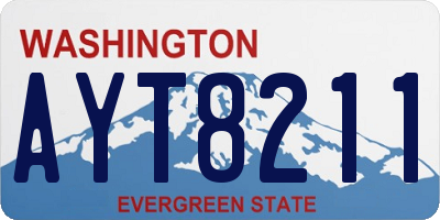 WA license plate AYT8211