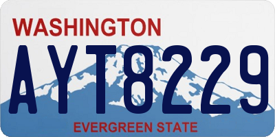 WA license plate AYT8229