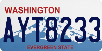 WA license plate AYT8233