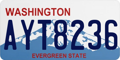 WA license plate AYT8236