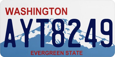 WA license plate AYT8249