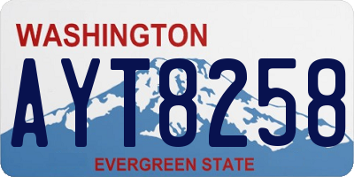WA license plate AYT8258