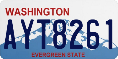 WA license plate AYT8261