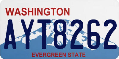 WA license plate AYT8262