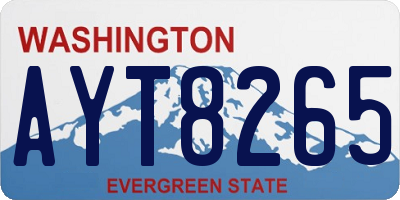 WA license plate AYT8265
