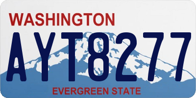 WA license plate AYT8277