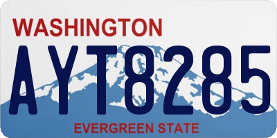 WA license plate AYT8285