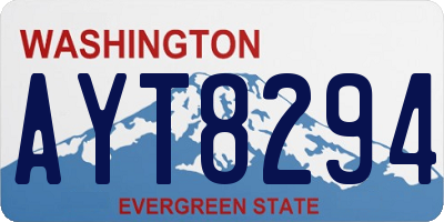 WA license plate AYT8294