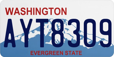 WA license plate AYT8309