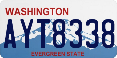 WA license plate AYT8338