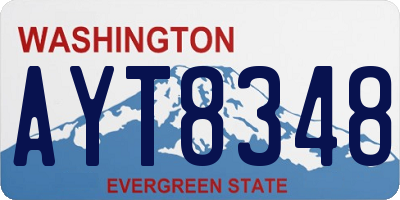 WA license plate AYT8348