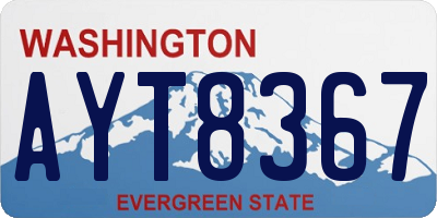 WA license plate AYT8367