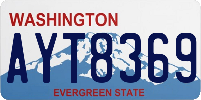 WA license plate AYT8369