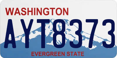 WA license plate AYT8373