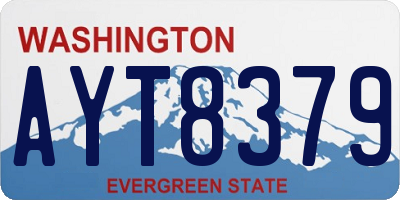 WA license plate AYT8379