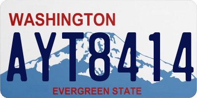 WA license plate AYT8414
