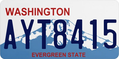 WA license plate AYT8415