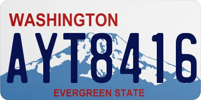 WA license plate AYT8416