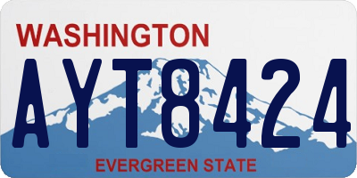 WA license plate AYT8424
