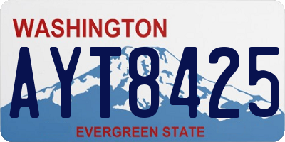 WA license plate AYT8425