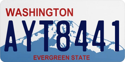 WA license plate AYT8441