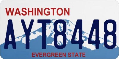 WA license plate AYT8448