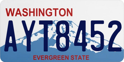 WA license plate AYT8452