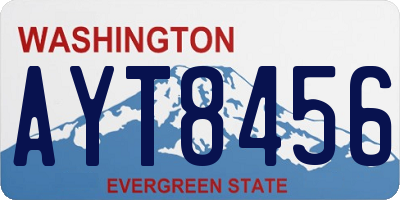 WA license plate AYT8456