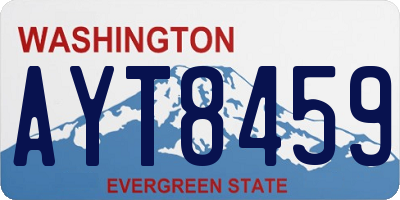 WA license plate AYT8459