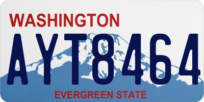 WA license plate AYT8464