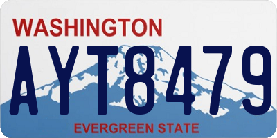 WA license plate AYT8479