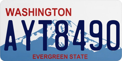 WA license plate AYT8490