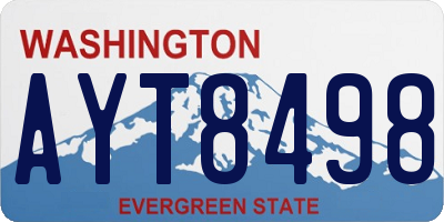 WA license plate AYT8498