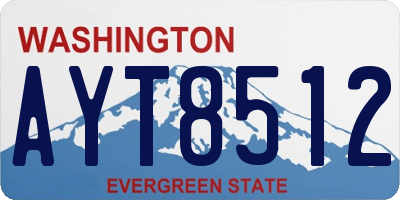 WA license plate AYT8512