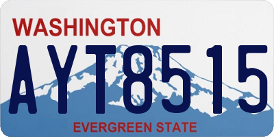 WA license plate AYT8515