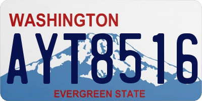 WA license plate AYT8516