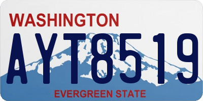 WA license plate AYT8519