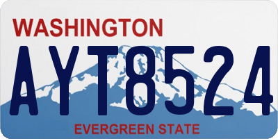 WA license plate AYT8524