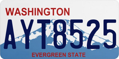 WA license plate AYT8525