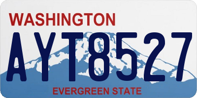 WA license plate AYT8527