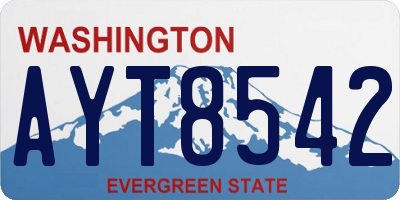 WA license plate AYT8542