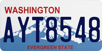 WA license plate AYT8548