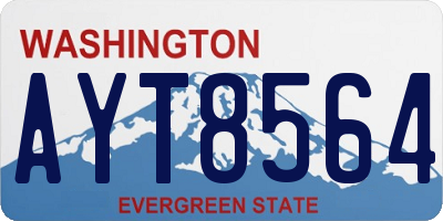 WA license plate AYT8564