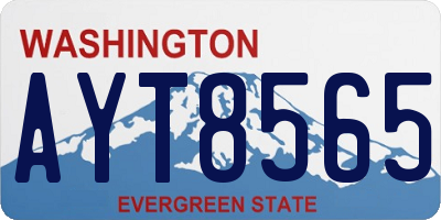 WA license plate AYT8565