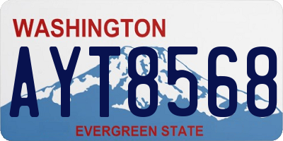 WA license plate AYT8568
